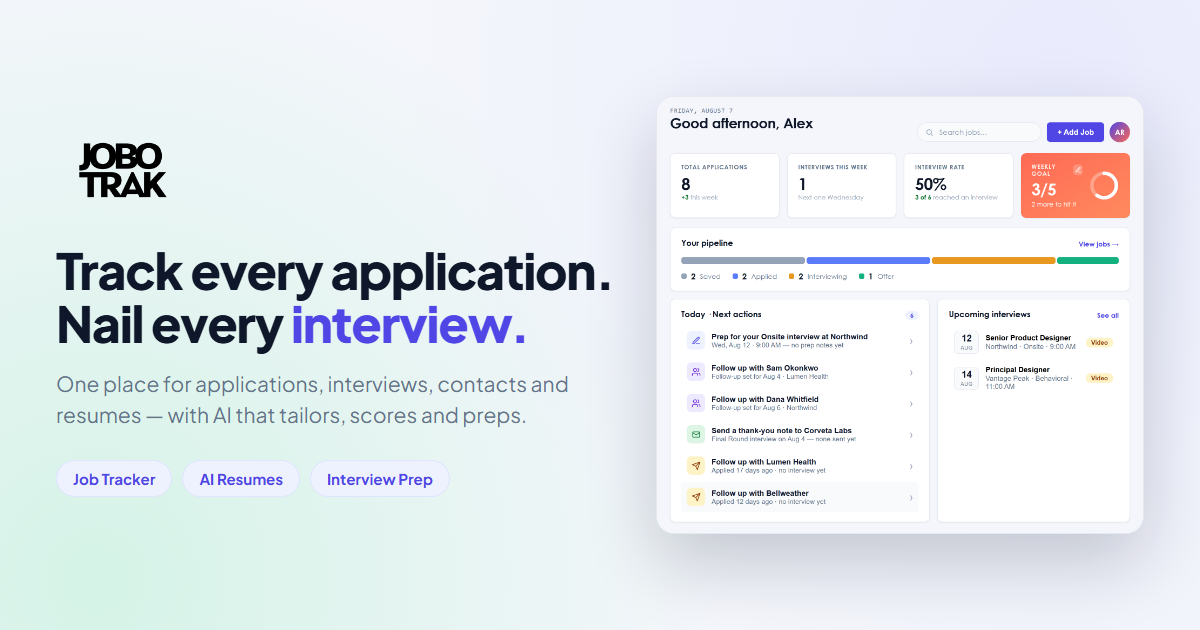 Jobotrak screenshot 1